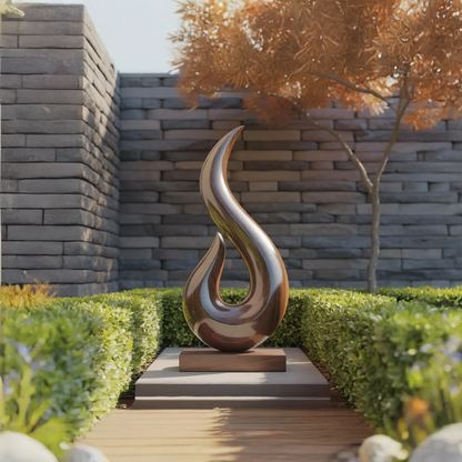 Handcrafted Abstract Sculpture For Outdoor Wall Design Kitchnce
