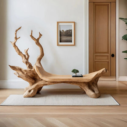 Mid Century Wooden Bench For Modern Living Room Decor Kitchnce