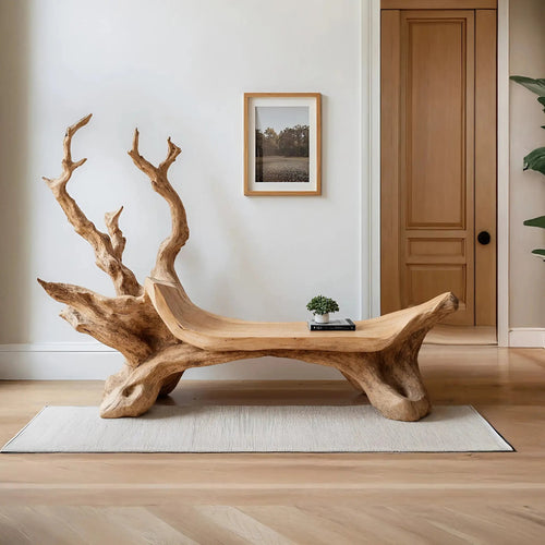 Mid Century Wooden Bench For Modern Living Room Decor Kitchnce