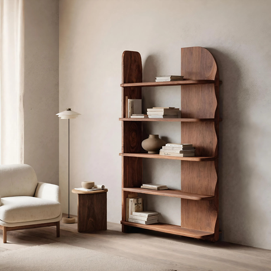 Minimalist Bookcase Sculptural Design For Living Decor Kitchnce