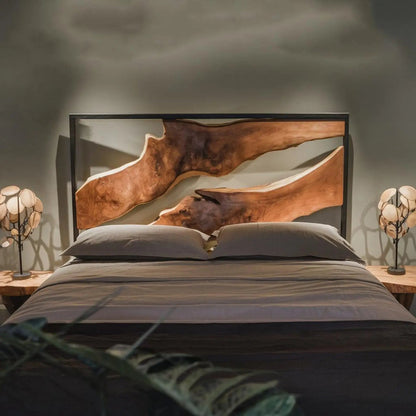 Artistic Live Edge Headboard For Bedroom Centerpiece Kitchnce