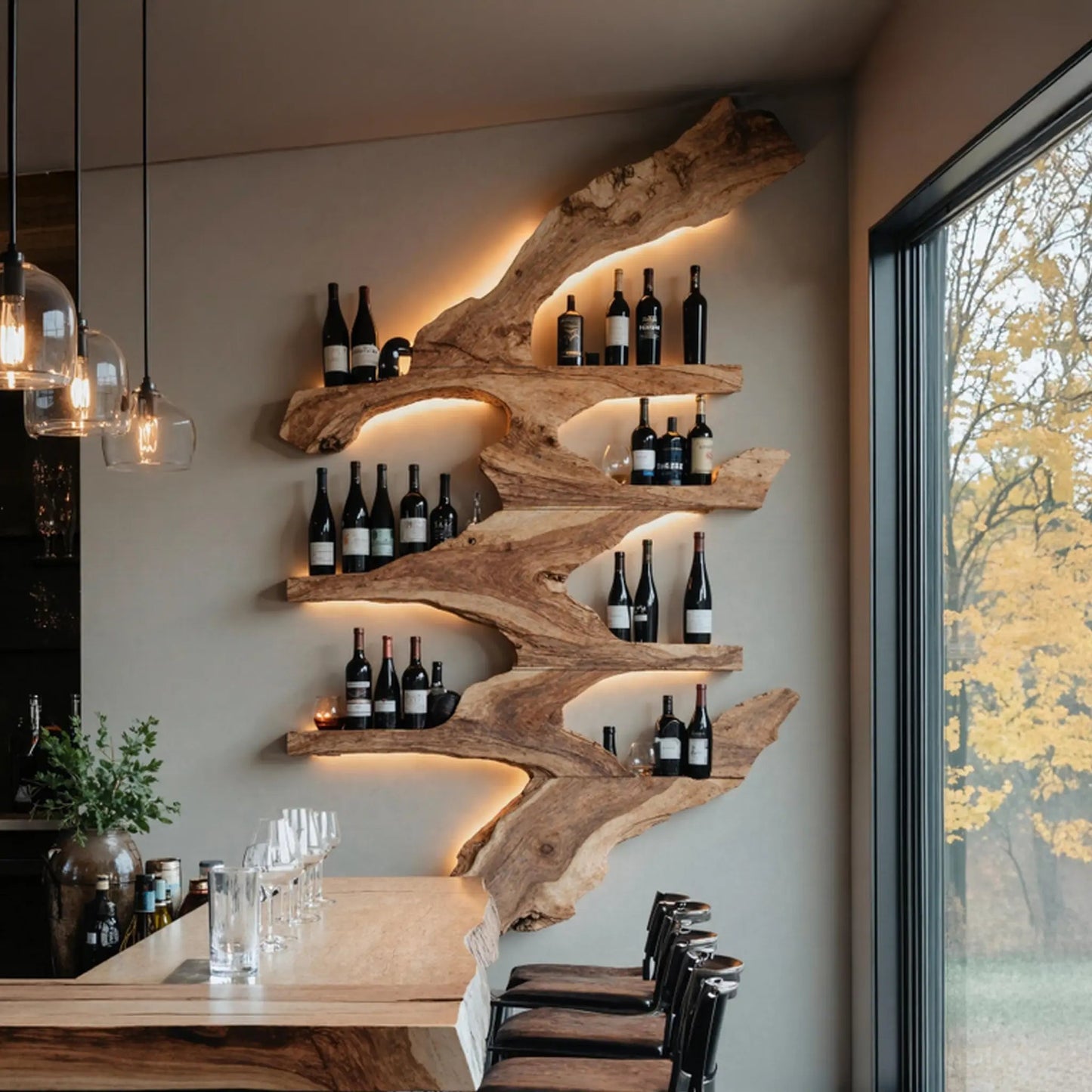 Handcrafted Wine Stand For Kitchen Wine Bottle Rack Kitchnce