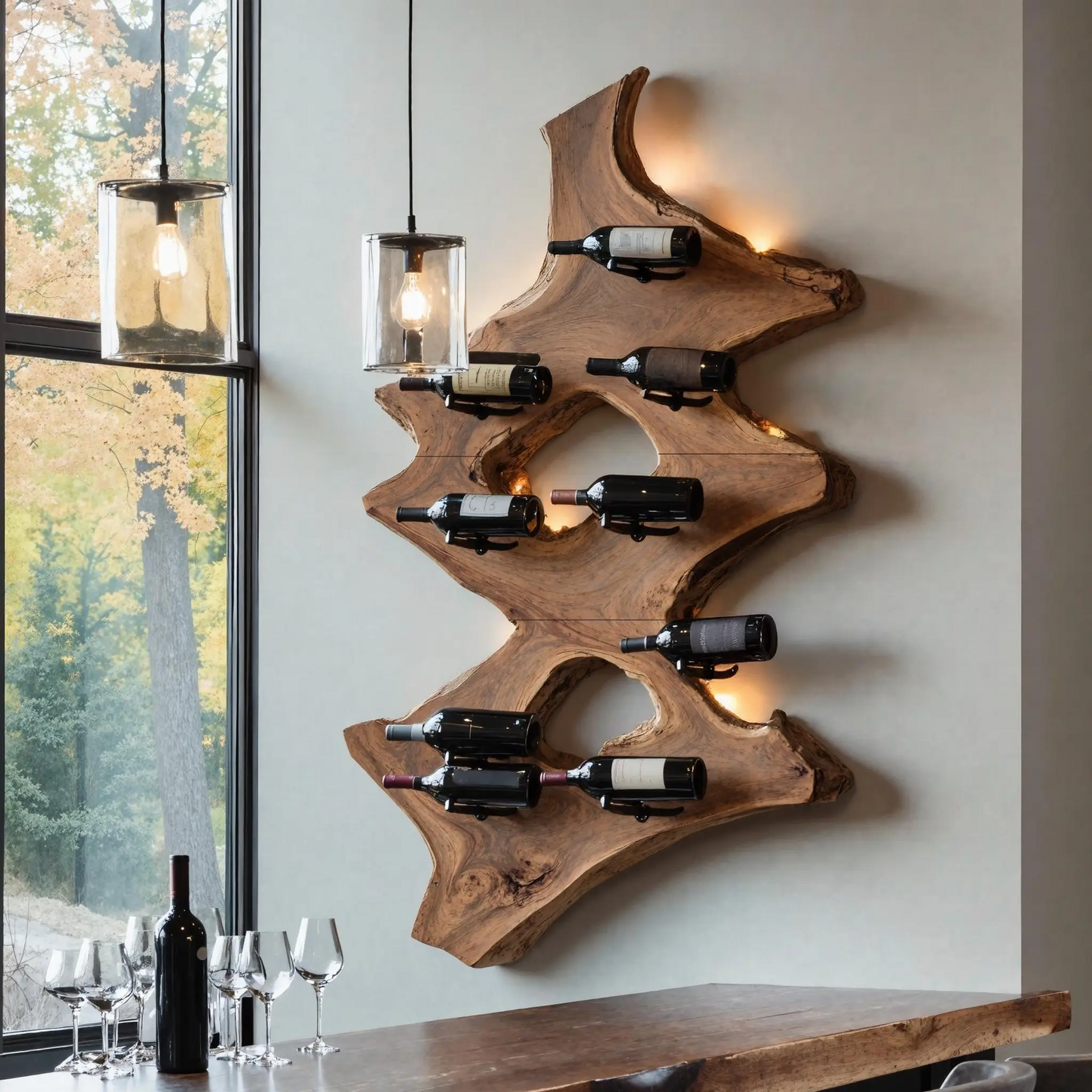 Mid Century Wine Stand For Kitchen Home Bar Display Kitchnce