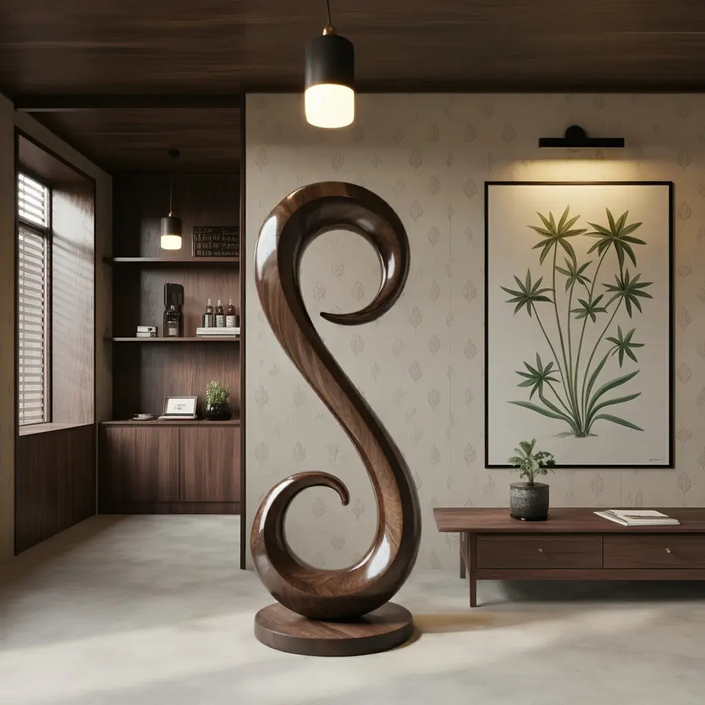 Handcrafted Organic Contemporary Landscape Sculpture For Home Decor Kitchnce