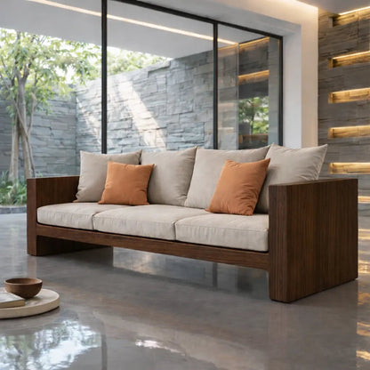 Minimalist Solid Wood Sofa Frame Modern Wooden Couch Base for Living Room Kitchnce