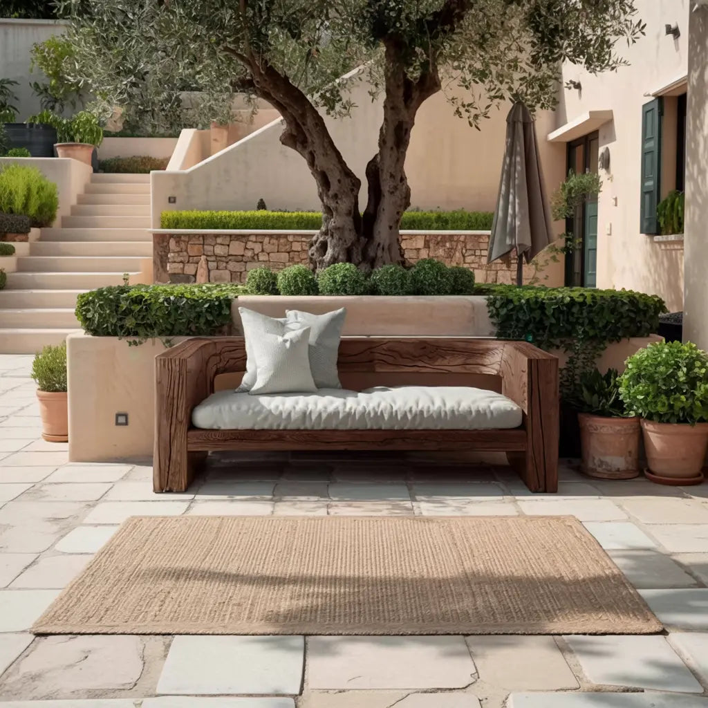 Rustic Outdoor Sofa Set And Coffee Table For Garden Kitchnce