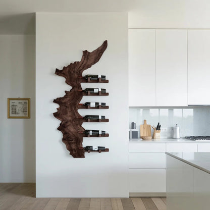 Farmhouse Solid Wood Wine Rack For Entryway Design And Style Kitchnce
