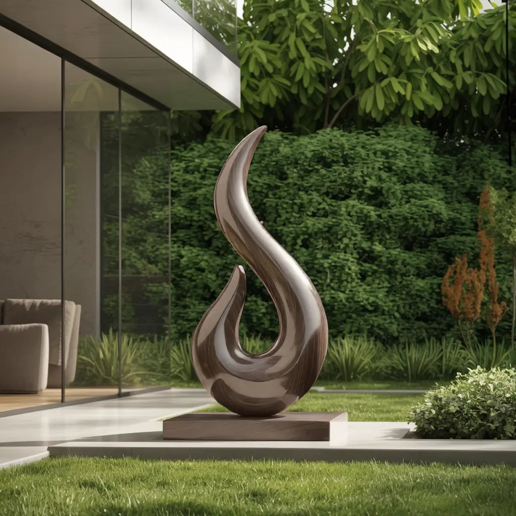 Handcrafted Abstract Sculpture For Outdoor Wall Design Kitchnce