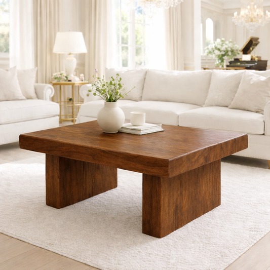 Solid Wood Coffee Table for Modern Living Rooms Kitchnce