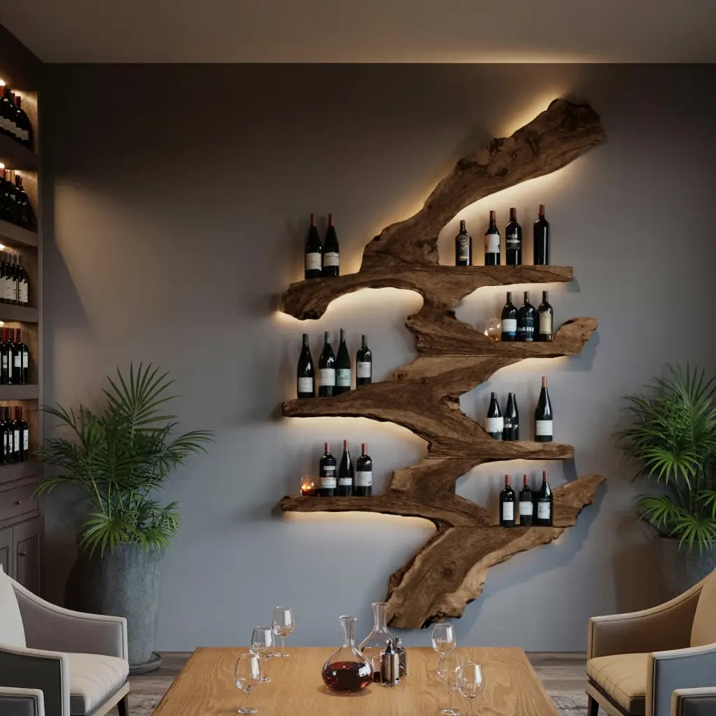 Handcrafted Wine Stand For Kitchen Wine Bottle Rack Kitchnce