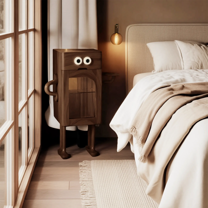 Whimsical Robot Nightstand For Kids Bedroom Or Playroom Kitchnce