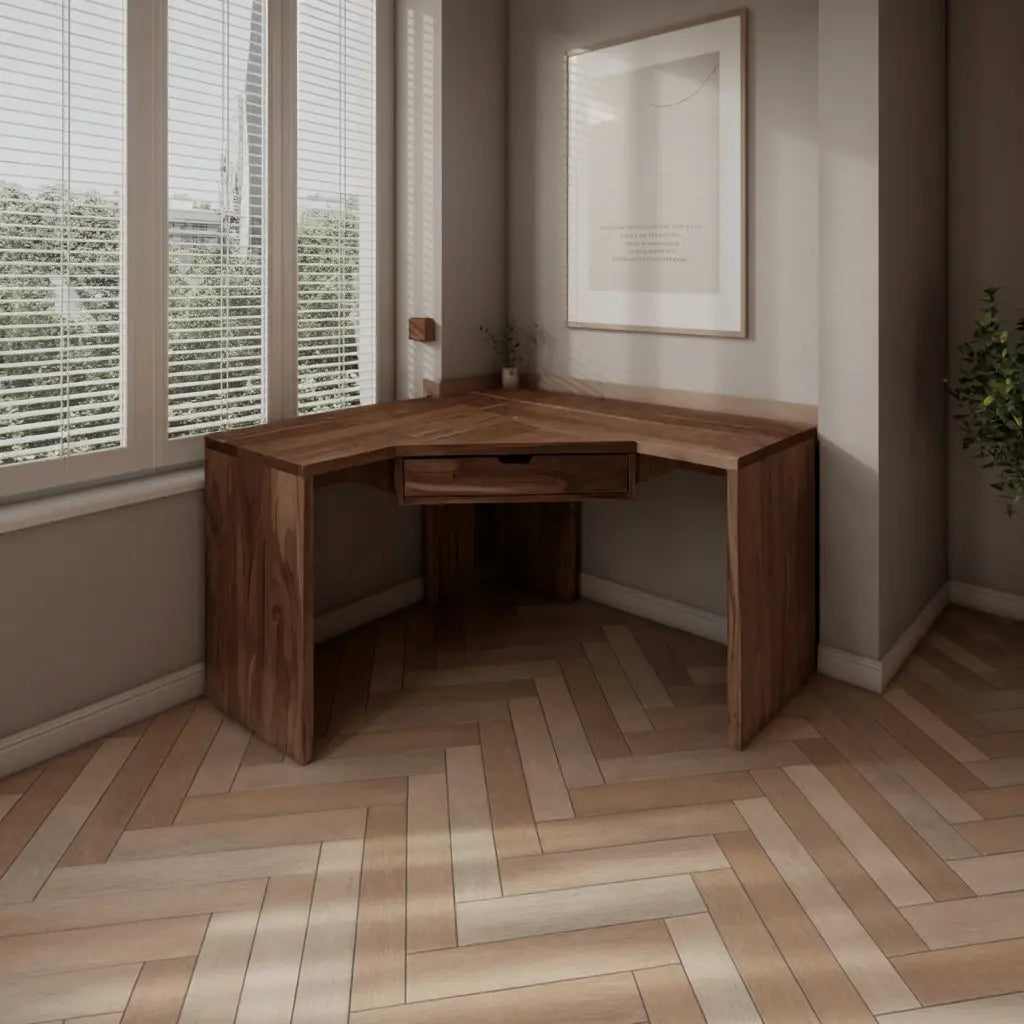 Modern Minimalist Corner Desk For Home Office Setup Kitchnce