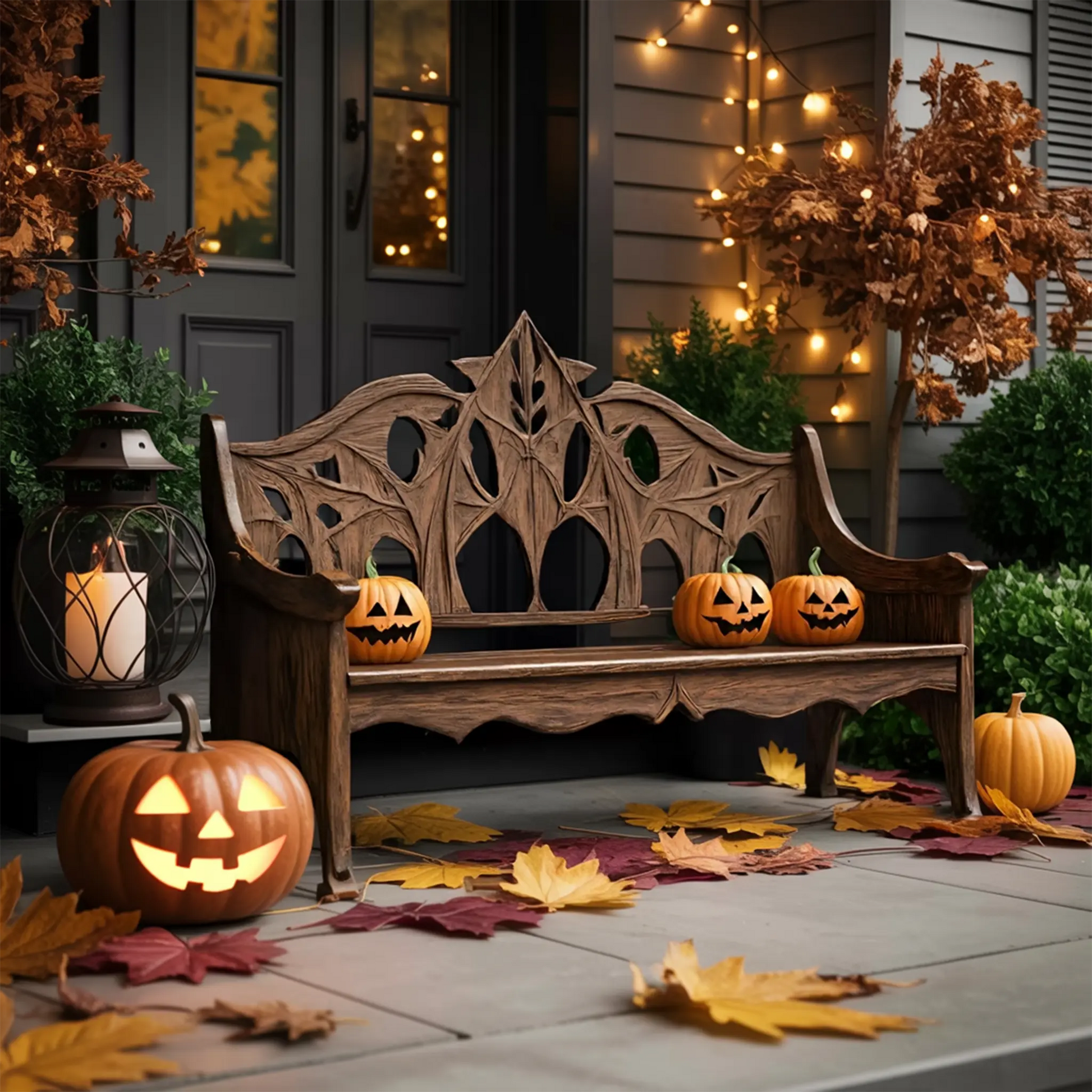 Mid Century Halloween Patio Chair For Spooky Outdoor Design Kitchnce