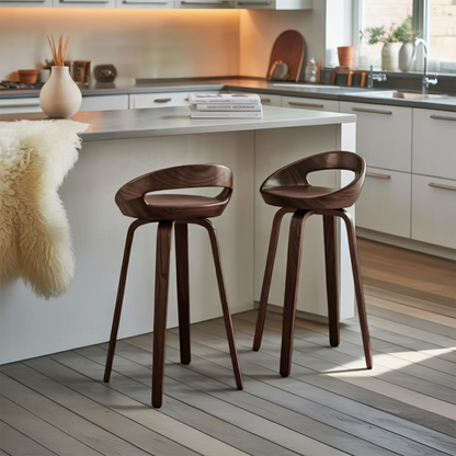 Modern Curved Bar Stools For Kitchen Island Counter Dining Kitchnce