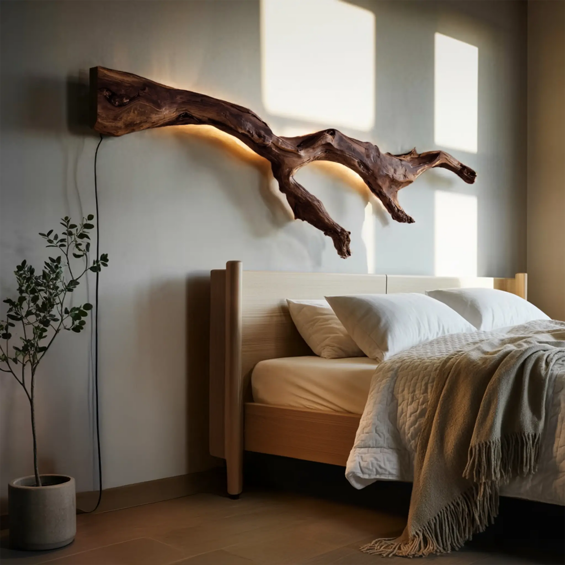 Modern Organic Wall Light Branch For Bedroom Kitchnce