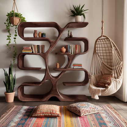 Artistic Bookshelf Display For Living Room Or Home Office Kitchnce