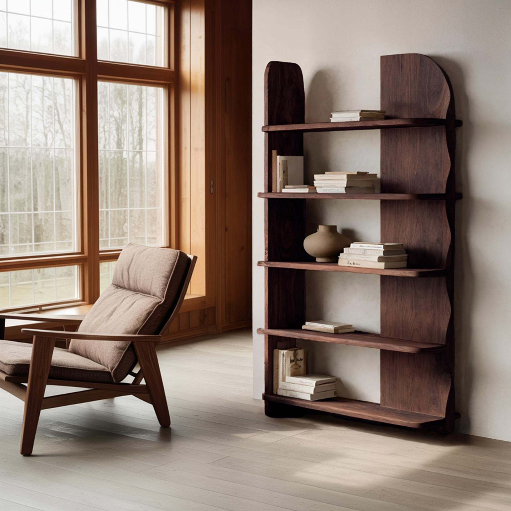 Minimalist Bookcase Sculptural Design For Living Decor Kitchnce