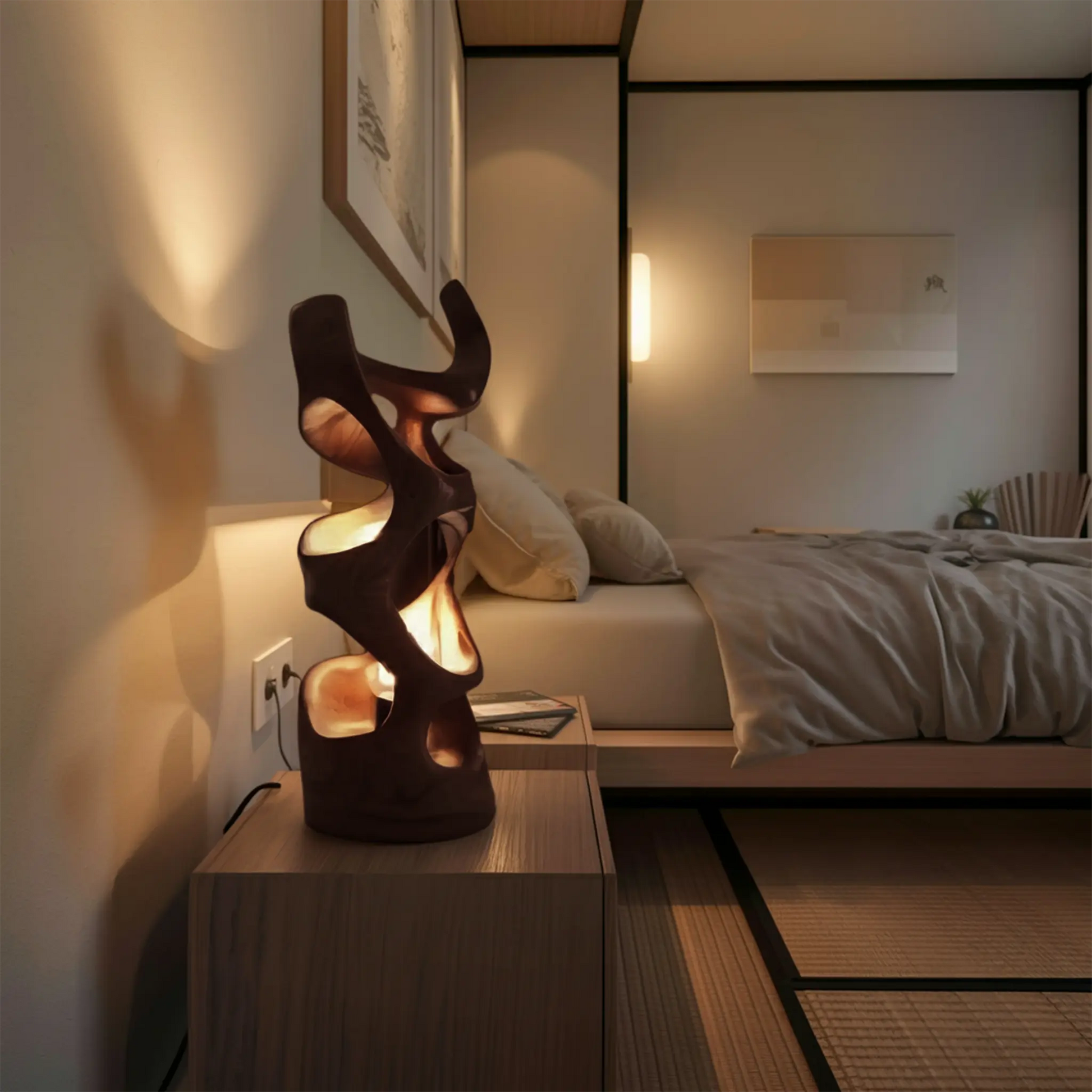 Modern Abstract Table Lamp For Bedroom Or Living Room Kitchnce
