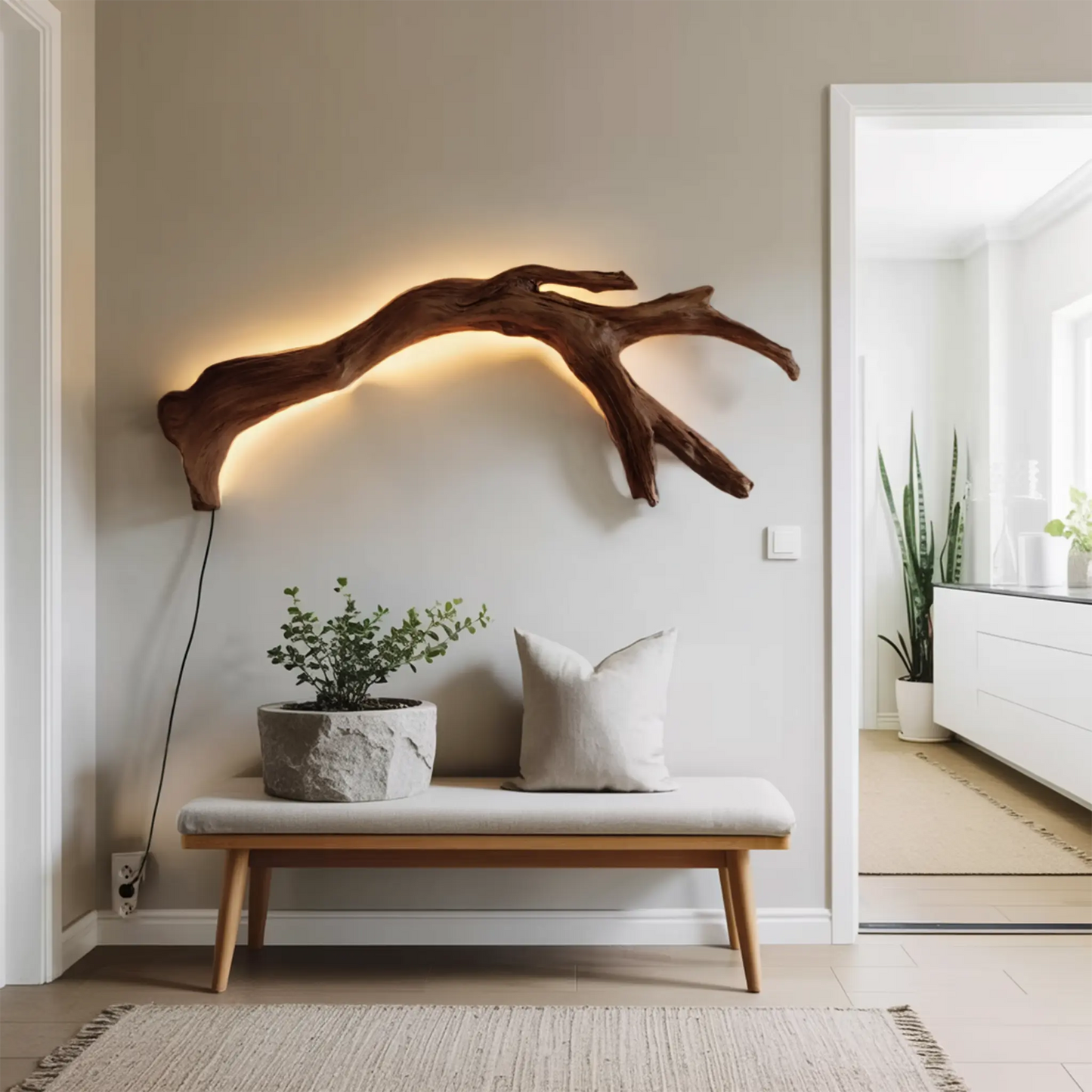 Modern Organic Branch LED Wall Lamp For Bedroom Kitchnce