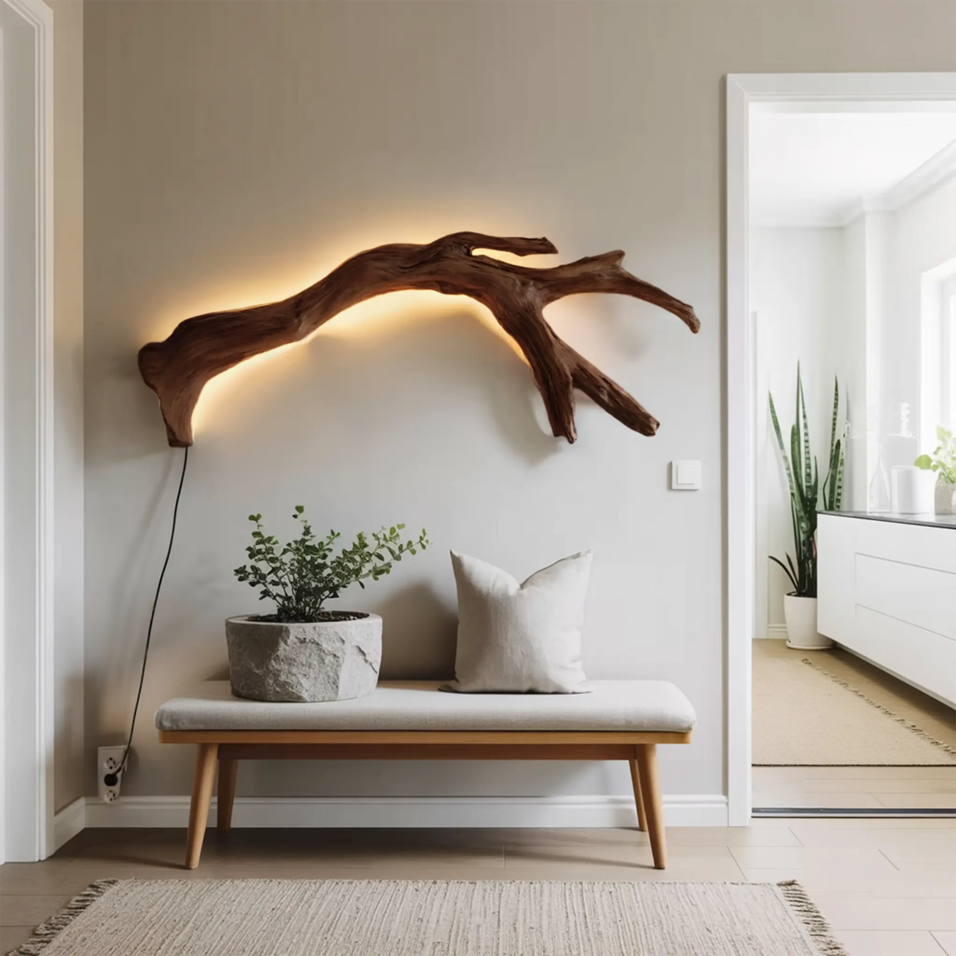 Modern Organic Branch LED Wall Lamp For Bedroom Kitchnce