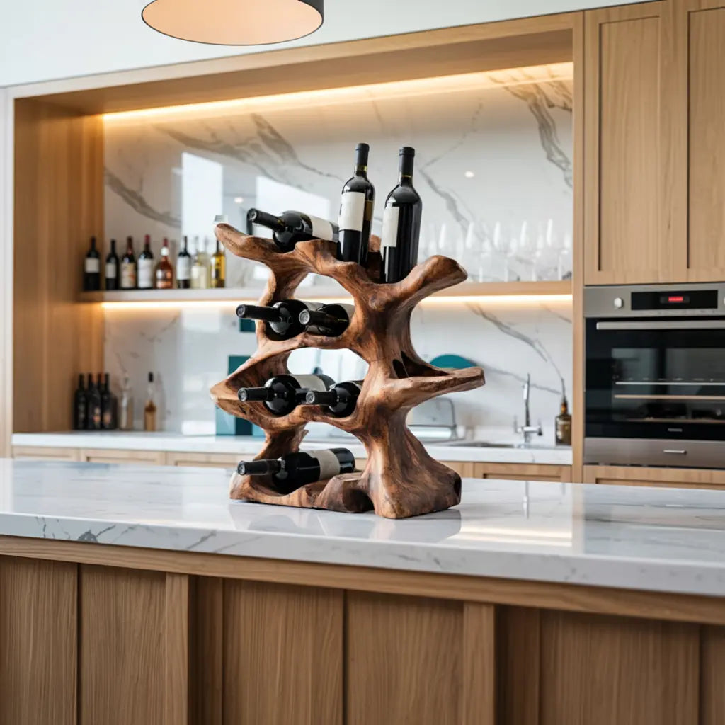 Farmhouse Wine Holder For Kitchen Rustic Wall Design Kitchnce