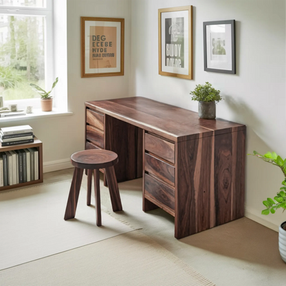 Modern Desk With Drawers Minimalist Office Table For Home Study And Workspace Kitchnce