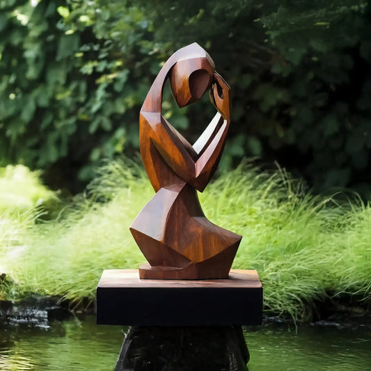 Mid Century Abstract Sculpture For Modern Outdoor Space Kitchnce