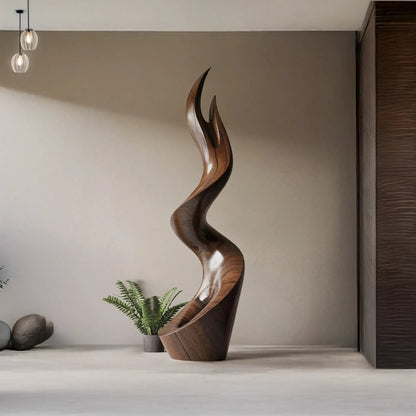 Mid Century Abstract Sculpture For Furniture Wall Art Kitchnce