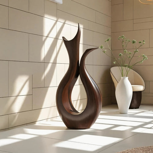 Farmhouse Abstract Sculpture For Furniture Rustic Decor Kitchnce