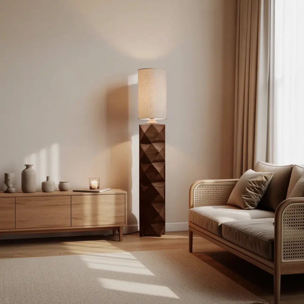 Contemporary Sculptural Lamp Pair For Bedroom And Office Kitchnce